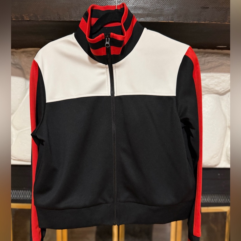 Wild Fable Black and Red Bomber Jacket